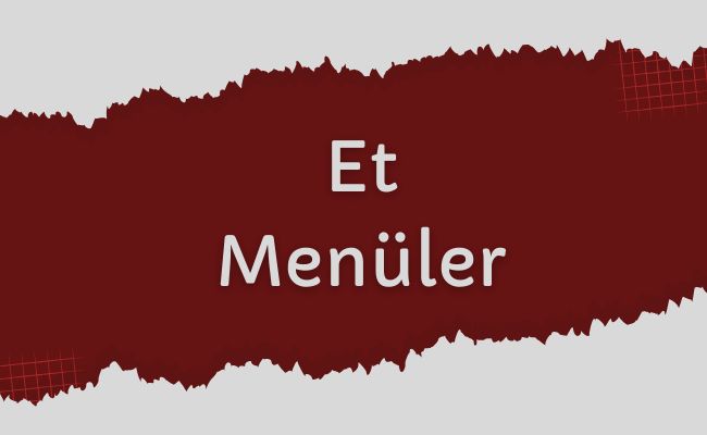 Et Menüler